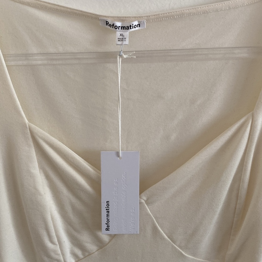 NWOT Reformation Brielle Knit Top XL - Picture 3 of 4